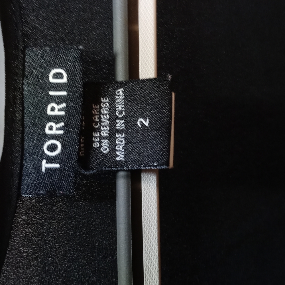 Black Translucent Torrid Shirt - image 3